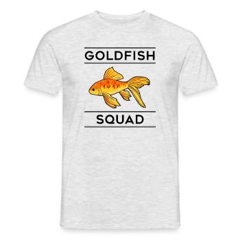 Goldfish Squad Aquarium Aquaristics Hobby - Men's T-Shirt - heather grey - Front - AI Model Male 178 dark (178cm)