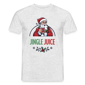 Cadeau de Noël parfait - Jingle Juice - T-shirt homme - gris chiné - Devant - AI Model Male 178 dark (178cm)