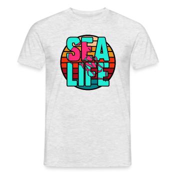 Sea life - T-shirt homme - gris chiné - Devant - AI Model Male 178 dark (178cm)