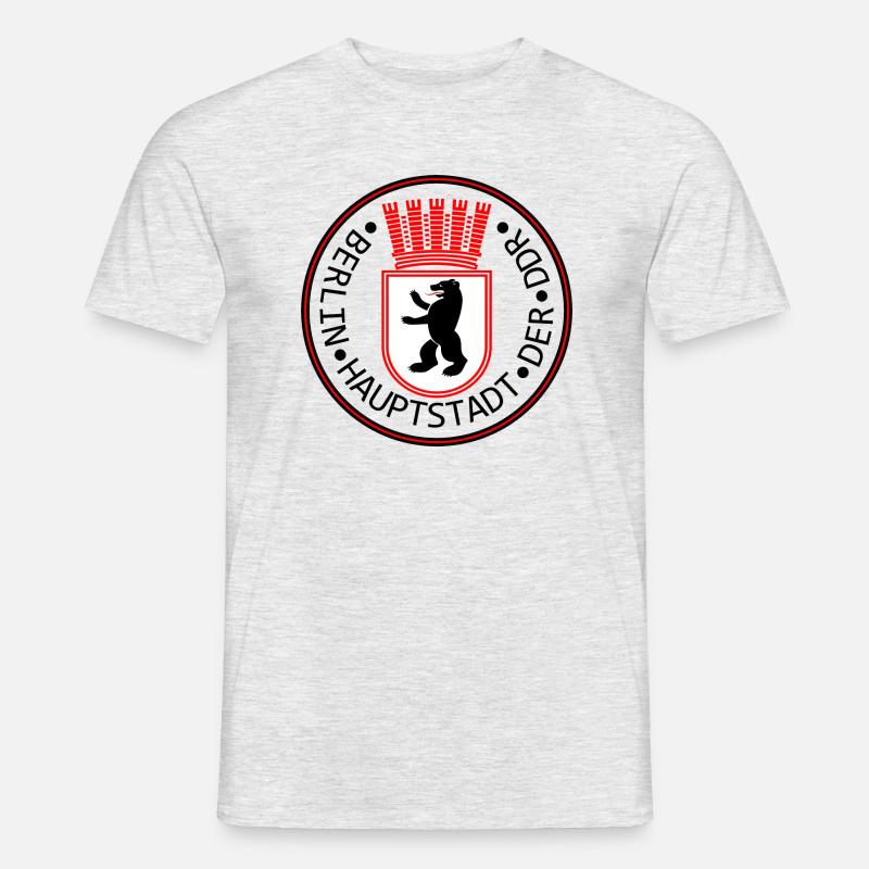 Berlin - capitale de la RDA - T-shirt homme - gris chiné