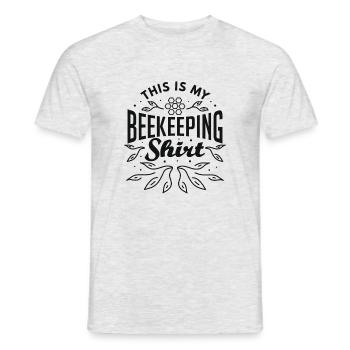 This Is My Bee Keeping Cool Saying Beekeeper - Men's T-Shirt - heather grey - Front - AI Model Male 178 dark (178cm)