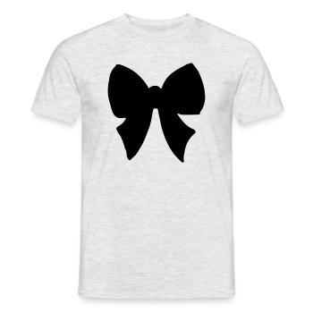 Bow - butterfly - colored - Men's T-Shirt - heather grey - Front - AI Model Male 178 dark (178cm)