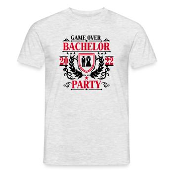 Enterrement de vie de garçon 2022 - YGA - Enterrement de vie de garçon - T-shirt homme - gris chiné - Devant - AI Model Male 178 dark (178cm)