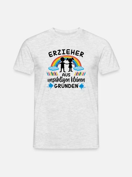 Erzieher aus unzähligen kleinen Gründen - Kinder - Männer T-Shirt - Grau meliert