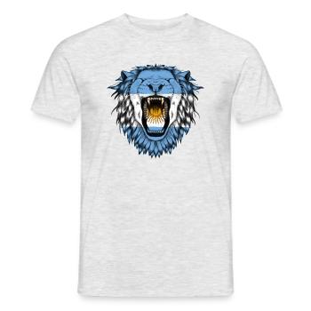 Argentinien - Männer T-Shirt - Grau meliert - Vorne - AI Model Male 178 dark (178cm)