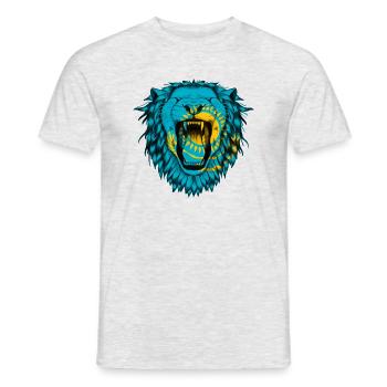 Kasachstan - Männer T-Shirt - Grau meliert - Vorne - AI Model Male 178 dark (178cm)