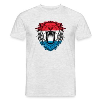 Luxemburg - Männer T-Shirt - Grau meliert - Vorne - AI Model Male 178 dark (178cm)
