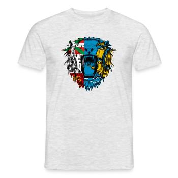 St. Pierre und Miquelon - Männer T-Shirt - Grau meliert - Vorne - AI Model Male 178 dark (178cm)