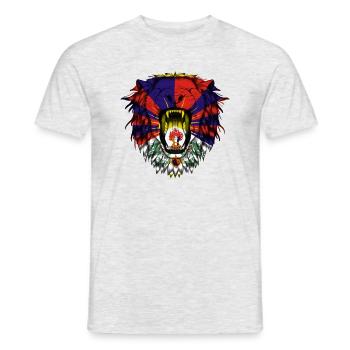 Tibet - T-shirt homme - gris chiné - Devant - AI Model Male 178 dark (178cm)
