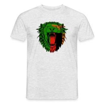 Sambia - Männer T-Shirt - Grau meliert - Vorne - AI Model Male 178 dark (178cm)
