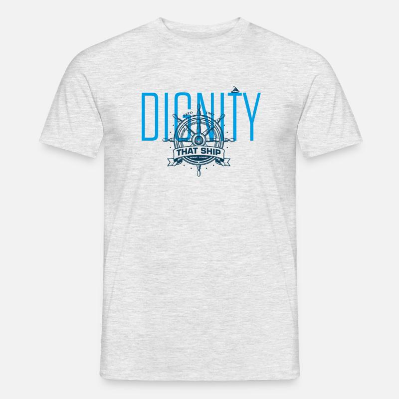 DIGNITY, that ship - Men’s T-shirt - heather grey