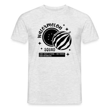 Watermelon Squad Tropical Lustige Früchte - Männer T-Shirt - Grau meliert - Vorne - AI Model Male 178 dark (178cm)