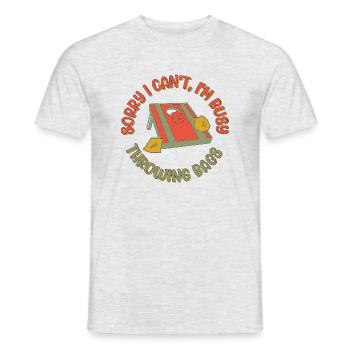 Sacs à lancer Ironic Sack Toss Cornhole Player - T-shirt homme - gris chiné - Devant - AI Model Male 178 dark (178cm)
