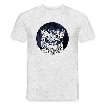 Wald Wildtiere Tier Natur Wildnis Eule - Männer T-Shirt - Grau meliert - Vorne - AI Model Male 178 dark (178cm)