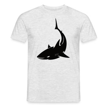 Hai Shark - Männer T-Shirt - Grau meliert - Vorne - AI Model Male 178 dark (178cm)