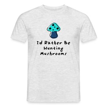 Jagd auf Pilze Gemüse Natur - Männer T-Shirt - Grau meliert - Vorne - AI Model Male 178 dark (178cm)