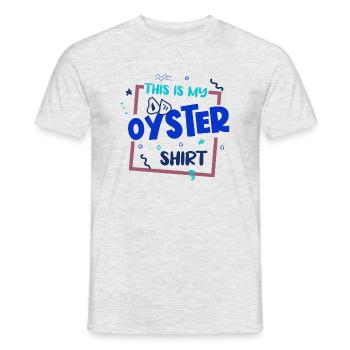 Huîtres et fruits de mer Ironic Saying Hobby Chef - T-shirt homme - gris chiné - Devant - AI Model Male 178 dark (178cm)