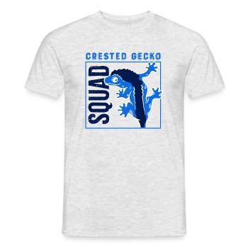 Exotic Animal Geckos Cute Lizard Crested Gecko - Men's T-Shirt - heather grey - Front - AI Model Male 178 dark (178cm)