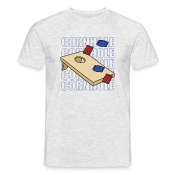 Dictée ironique Cornhole Sports Hobby Sack Toss - T-shirt homme - gris chiné - Devant - AI Model Male 178 dark (178cm)