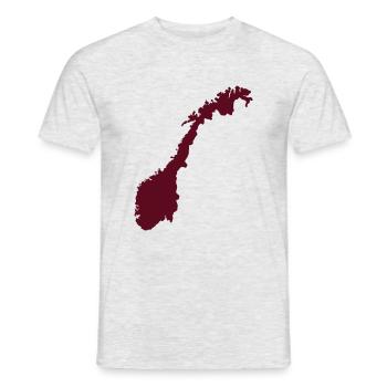 Norwegen - Männer T-Shirt - Grau meliert - Vorne - AI Model Male 178 dark (178cm)