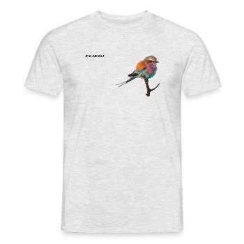Vogel - Männer T-Shirt - Grau meliert - Vorne - AI Model Male 178 dark (178cm)