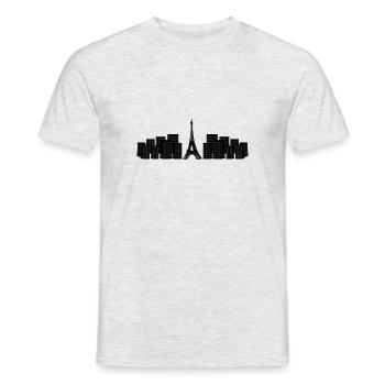 Eiffel Tower - Men's T-Shirt - heather grey - Front - AI Model Male 178 dark (178cm)