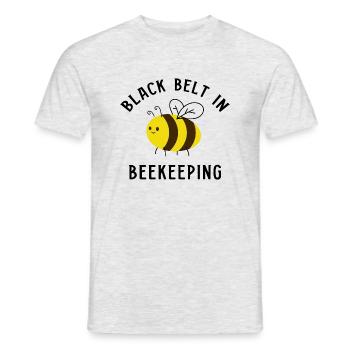 Honey Apiculture Ironic Beekeeper Miel - T-shirt homme - gris chiné - Devant - AI Model Male 178 dark (178cm)