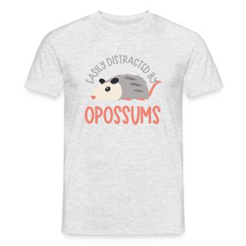 Ablenkt von Opossums Cute Opossum Wildlife - Männer T-Shirt - Grau meliert - Vorne - AI Model Male 178 dark (178cm)