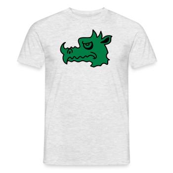 Evil dragon - Men's T-Shirt - heather grey - Front - AI Model Male 178 dark (178cm)