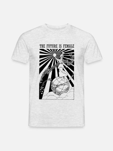 The future is female - Men's T-Shirt - heather grey