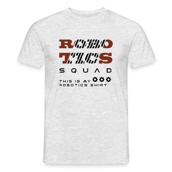 Robotics Squad Robotertechnik Mechanik - Männer T-Shirt - Grau meliert - Vorne - AI Model Male 178 dark (178cm)