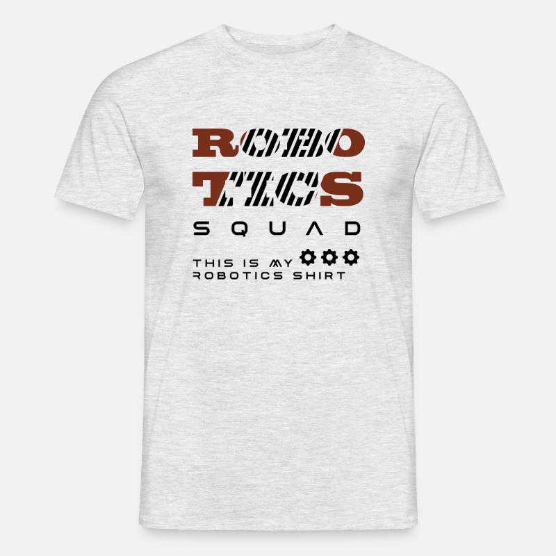 Robotics Squad Robot Engineering Mechanics - Men's T-Shirt - heather grey