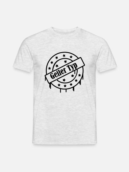 geiler_typ - Männer T-Shirt - Grau meliert