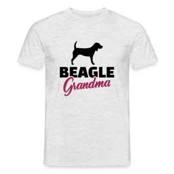 Beagle - Männer T-Shirt - Grau meliert - Vorne - AI Model Male 178 dark (178cm)