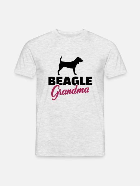 Beagle - Männer T-Shirt - Grau meliert