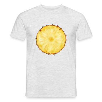 ananas - T-shirt homme - gris chiné - Devant - AI Model Male 178 dark (178cm)