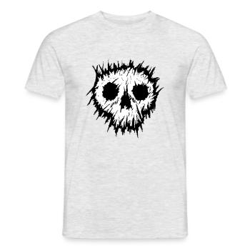 Crâne - T-shirt homme - gris chiné - Devant - AI Model Male 178 dark (178cm)