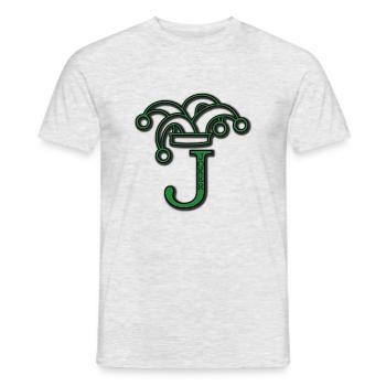 Poker Joker - Men's T-Shirt - heather grey - Front - AI Model Male 178 dark (178cm)