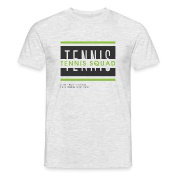 Tennis Squad Ironic Tennis Player Ball Sports - Men's T-Shirt - heather grey - Front - AI Model Male 178 dark (178cm)
