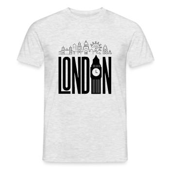London Town - T-shirt homme - gris chiné - Devant - AI Model Male 178 dark (178cm)