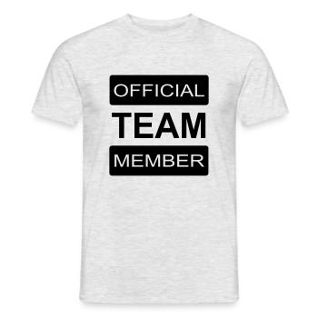 Team Mitglied - Männer T-Shirt - Grau meliert - Vorne - AI Model Male 178 dark (178cm)
