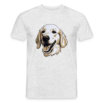 Golden Retriever Dog Lover - Men's T-Shirt - heather grey - Front - AI Model Male 178 dark (178cm)