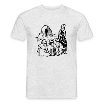 Hoggar! - Männer T-Shirt - Grau meliert - Vorne - AI Model Male 178 dark (178cm)