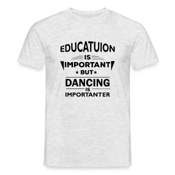 Dancing Dance Music - Men's T-Shirt - heather grey - Front - AI Model Male 178 dark (178cm)