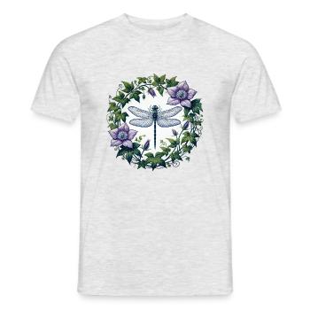 Dragonfly - Men's T-Shirt - heather grey - Front - AI Model Male 178 dark (178cm)