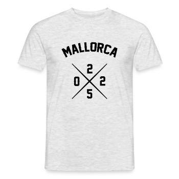 mallorca 2025 - Männer T-Shirt - Grau meliert - Vorne - AI Model Male 178 dark (178cm)