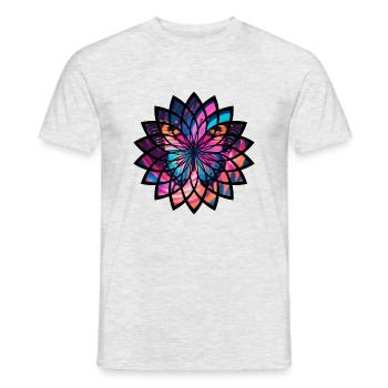 Schmetterlings-Leuchten - Männer T-Shirt - Grau meliert - Vorne - AI Model Male 178 dark (178cm)