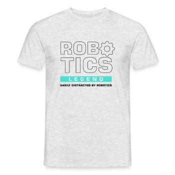 Robotics Legend Engineering Robot Engineer - Men's T-Shirt - heather grey - Front - AI Model Male 178 dark (178cm)