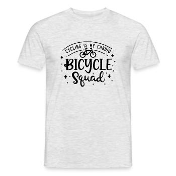 Cycling Squad Fahrrad Hobby Sport Radfahrer - Männer T-Shirt - Grau meliert - Vorne - AI Model Male 178 dark (178cm)
