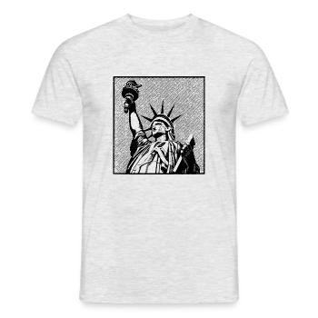 Liberty - Men's T-Shirt - heather grey - Front - AI Model Male 178 dark (178cm)